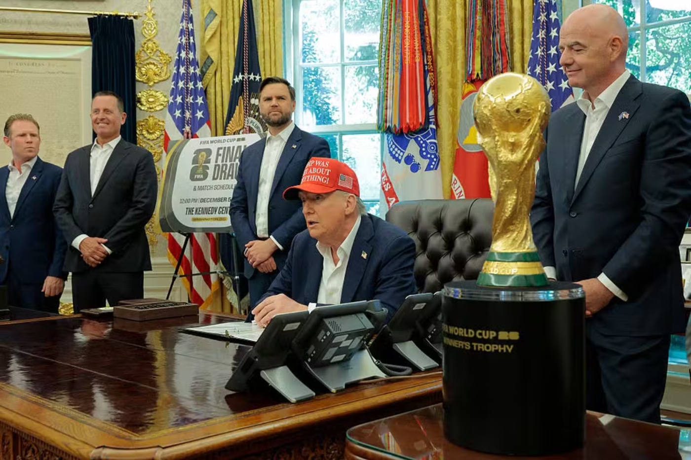 Donald Trump anuncia data do sorteio dos grupos da Copa do Mundo 2026 — Foto_ Getty Images